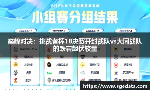 巅峰对决：挑战者杯18决赛开封战队vs大同战队的跌宕起伏较量
